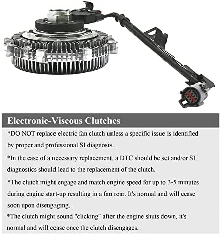 VIPCAR 3263 חובה חמורה E-V Fan Drive Clucch for Ford 'U251' Gen 4 Explorer & Gen 2 Sport Trac [Cologne 4.0 V6,